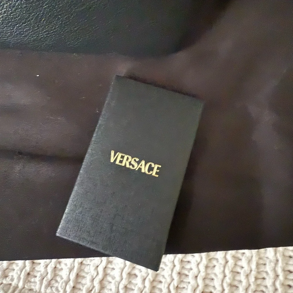 Versace Black Leather Medusa Tote Bag Brand New